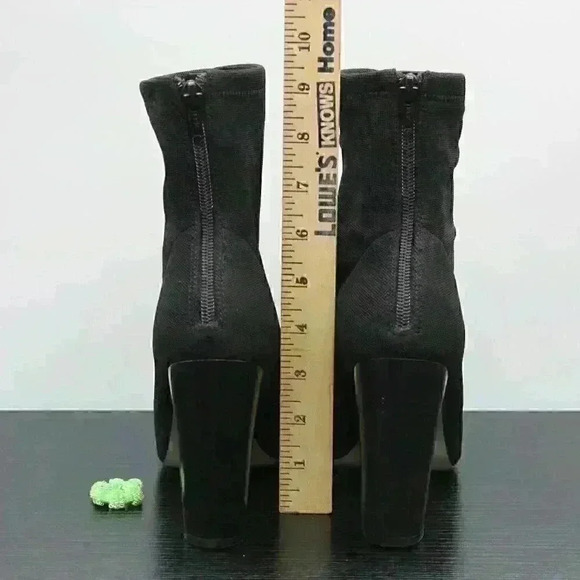 Aldo Women’s Black Fabric Back Zipper Boots - Picture 6 of 10